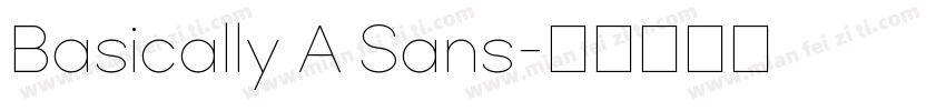 Basically A Sans字体转换